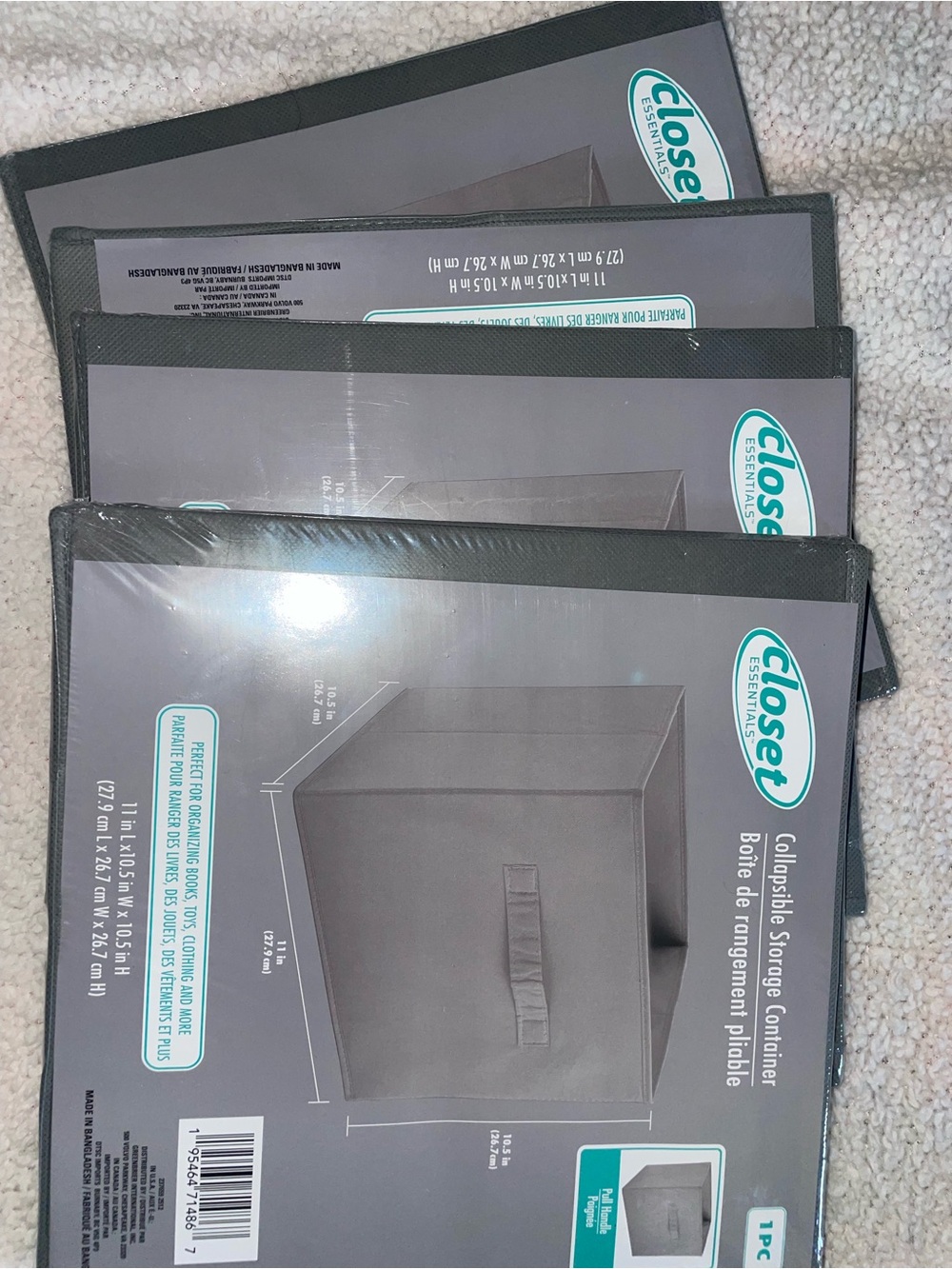 Collapsible storage container